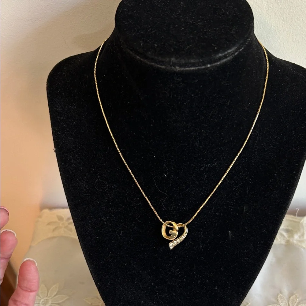 Givenchy Gold Intertwined Heart Necklace - Picture 2 of 9